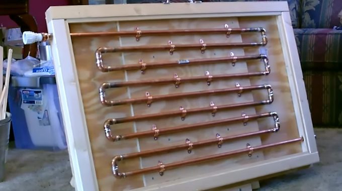 Complete Guide To Building A Homemade Copper Pipe Solar Water Heater That Surely Heats Up Water